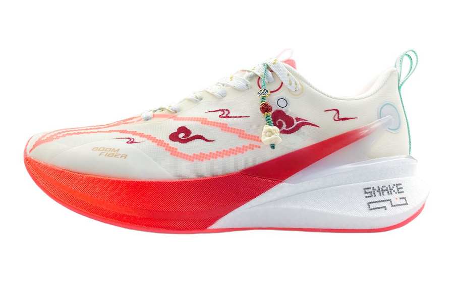 Li-Ning Li Ning Red Hare 8PRO Lightweight Rebound Abrasion Resistant Low top Casual Running Shoes Men's White Red