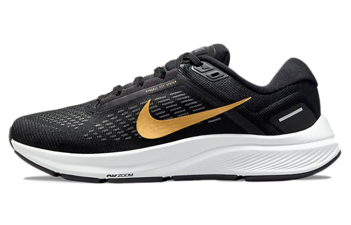 Nike Nike Air Zoom Structure 24 'Black Metallic Gold Coin' Women's