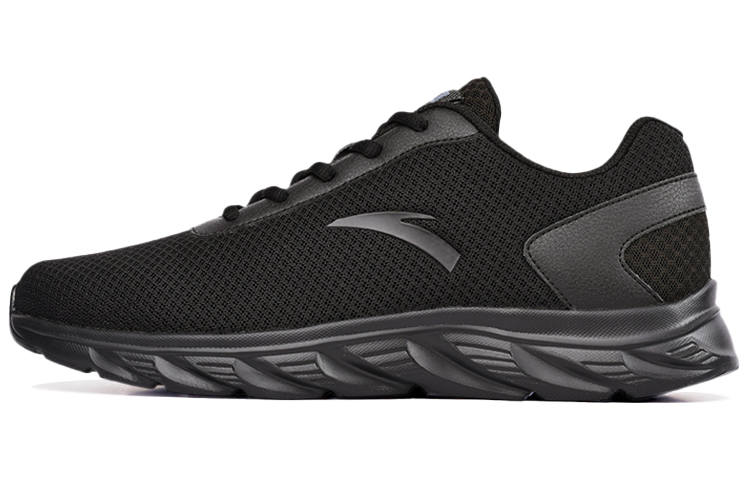 Anta Yun Yi Abrasion Resistant Low top Running Shoes Men's Pure Black