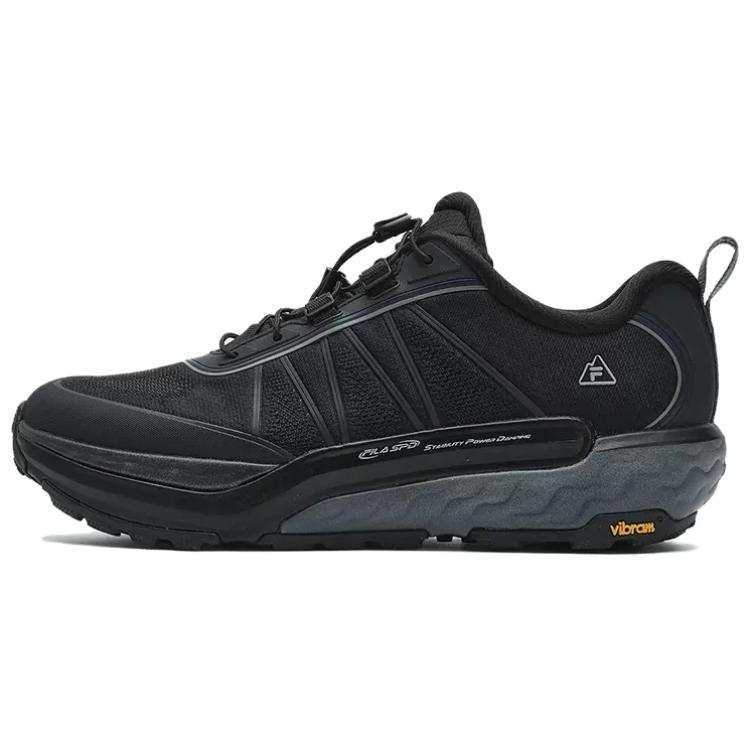 FILA SPD HORIZON Abrasion Resistant Breathable Low top Outdoor Shoes Men's Black