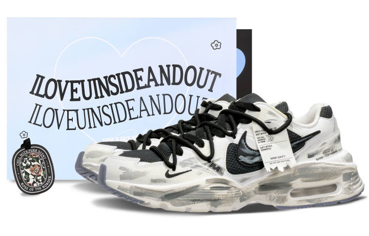 Nike Nike Air Max Fusion Low top Casual Running Shoes Unisex Black White
