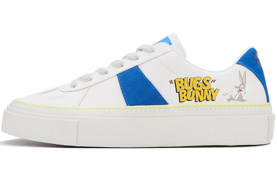 STARTER LOONEY TUNES x STARTER Bugs Bunny Abrasion Resistant Low top Skateboard Shoes Men's White Blue
