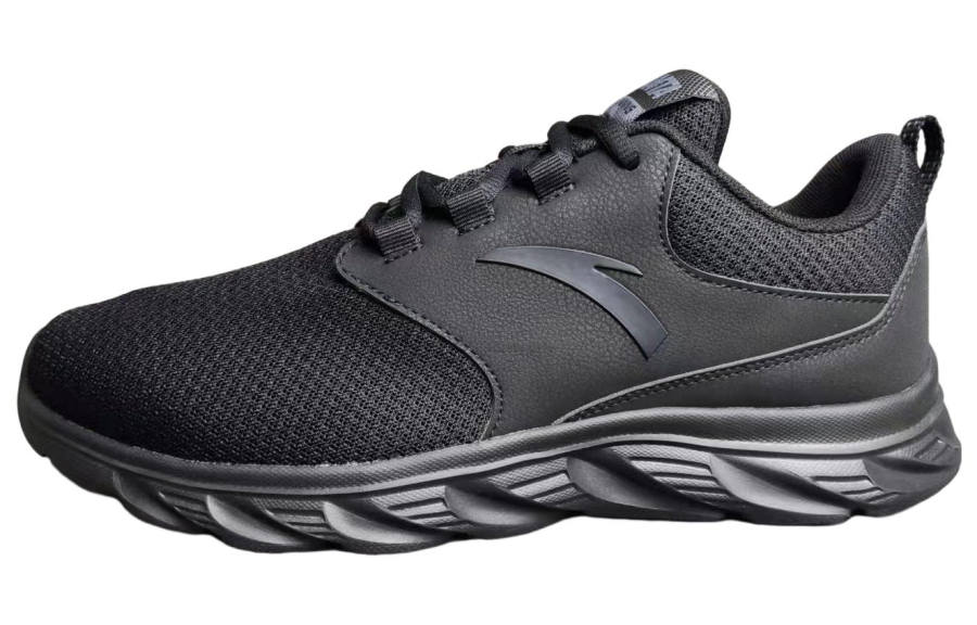 Anta Running Collection Versatile Cushioning Slip Resistant Abrasion Resistant Low top Running Shoes Men's Black