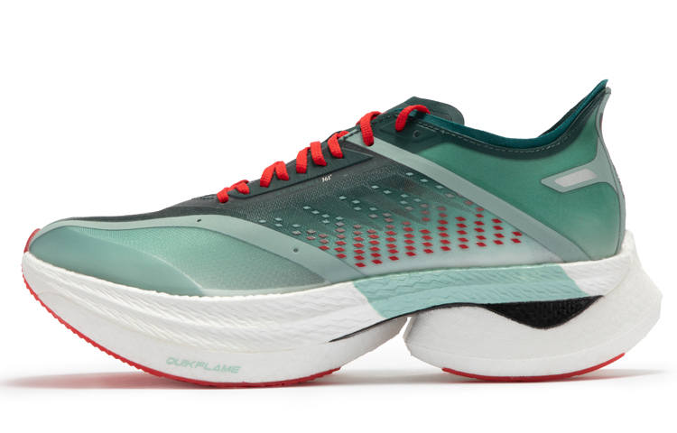 361° Speeding Cushioning Slip Resistant Abrasion Resistant Lightweight Rebound Low top Running Shoes Unisex Sago Green