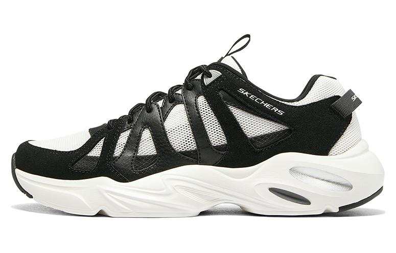 Skechers Stamina Airy Fabric Trendy Low top Chunky Sneakers Men's White Black