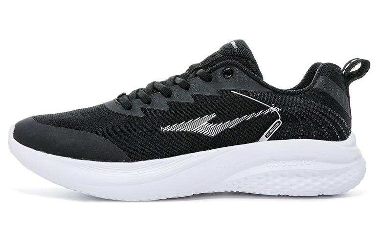 Erke Abrasion Resistant Low top Running Shoes Men's Black White