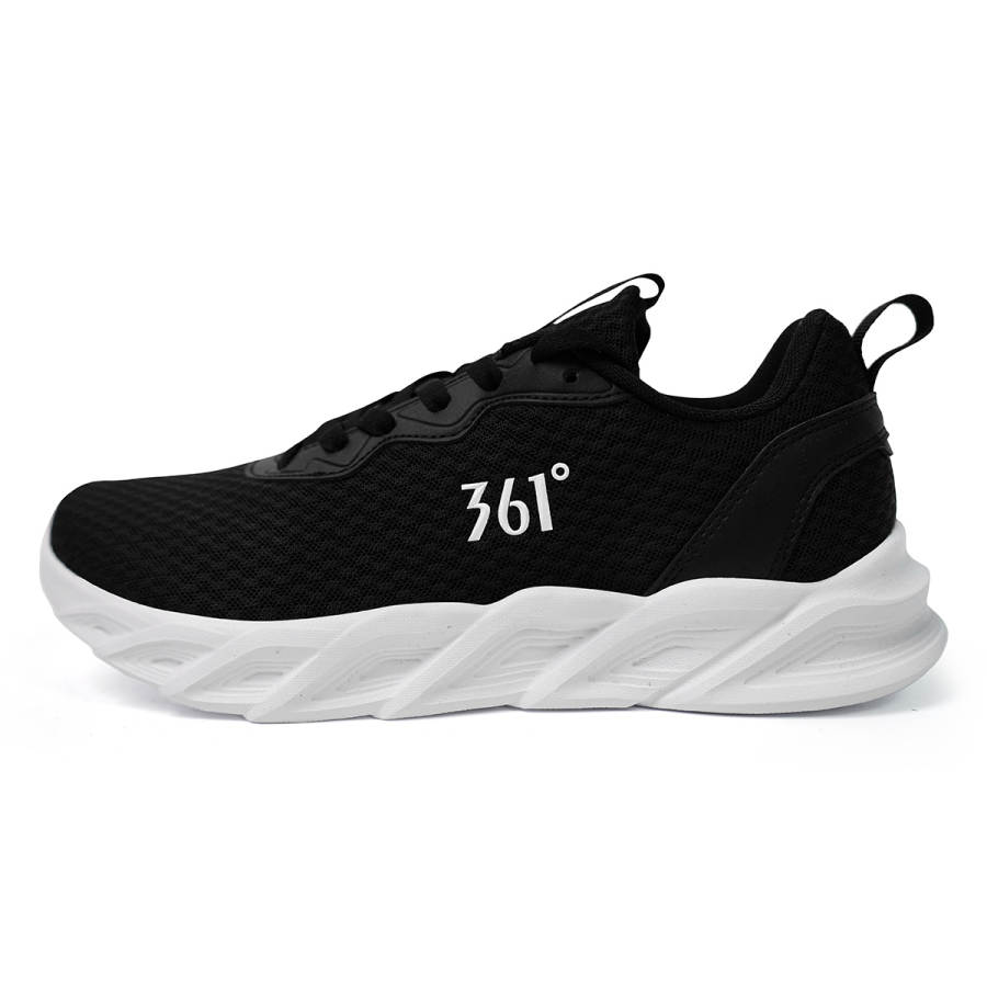361° Slip Resistant Abrasion Resistant Slip Resistant Abrasion Resistant Low top Running Shoes Men's White Black