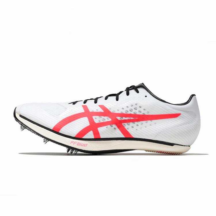 ASICS SONICSPRINT ELITE 3 Abrasion Resistant Low top Running Shoes Unisex White Red