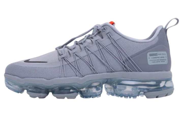 Nike Nike Vapormax Run Comfortable Abrasion Resistant Breathable Low top Running Shoes Unisex Gray Orange
