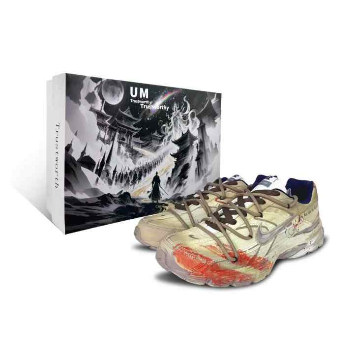 Nike Nike Initiator Cow Split Leather Cushioning Low top Running Shoes Unisex Tawny