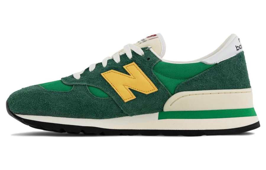 New Balance New Balance NB 990 V1 Comfortable Low top Running Shoes Unisex Green Yellow