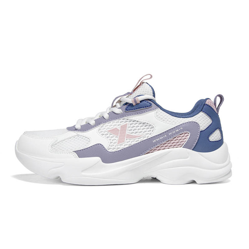 XTEP Chunky Sneakers Women's Low Top Purple/Pink