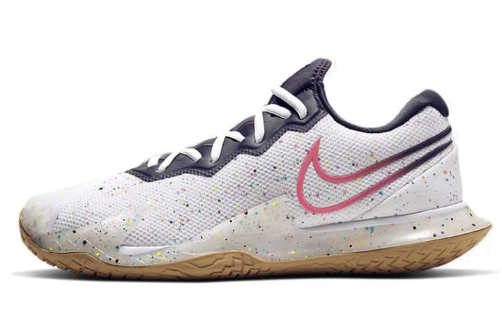Nike Nike Air Zoom Vapor Cage 4 HC Slip Resistant Lightweight Non slip Lightweight Low top Running Shoes Unisex Candy White