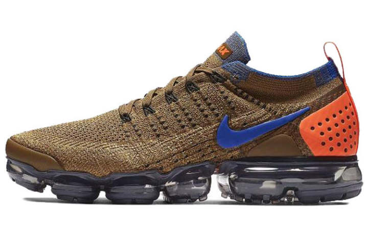 Nike Nike Air VaporMax Flyknit 2 Golden Beige Racer Blue