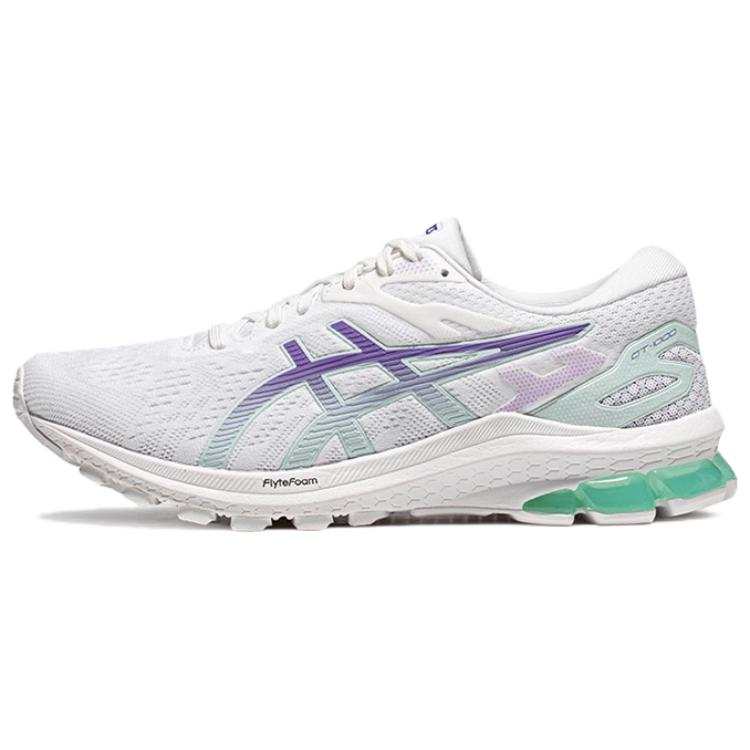 Asics GT 1000 10 Fabric Low top Training Sprint Running Shoes Women's White Purple