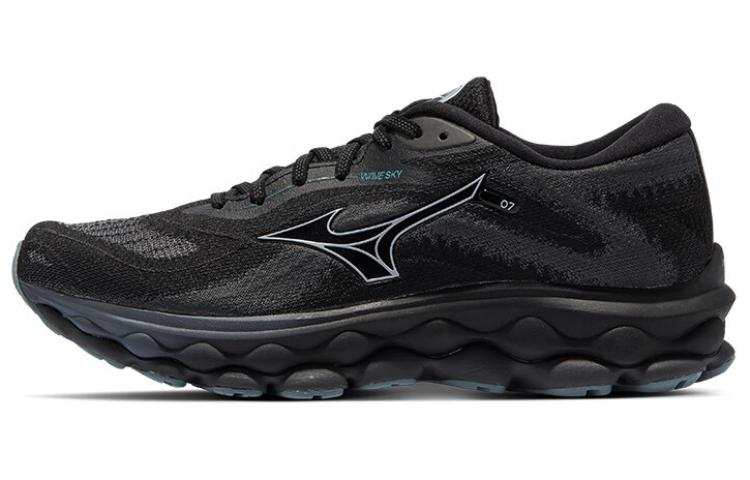 Mizuno Wave Sky 7 Fabric Low top Training Long Distance Running Sprint City Commuting Running Shoes Unisex Black