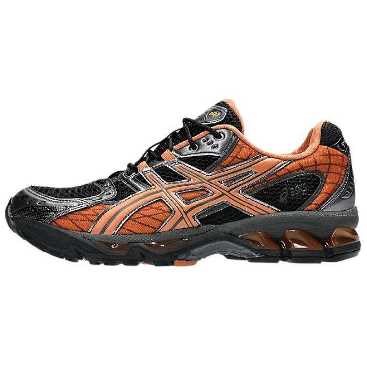 ASICS GEL Nimbus 10.1 Comfortable Low top Running Shoes Unisex Black Orange