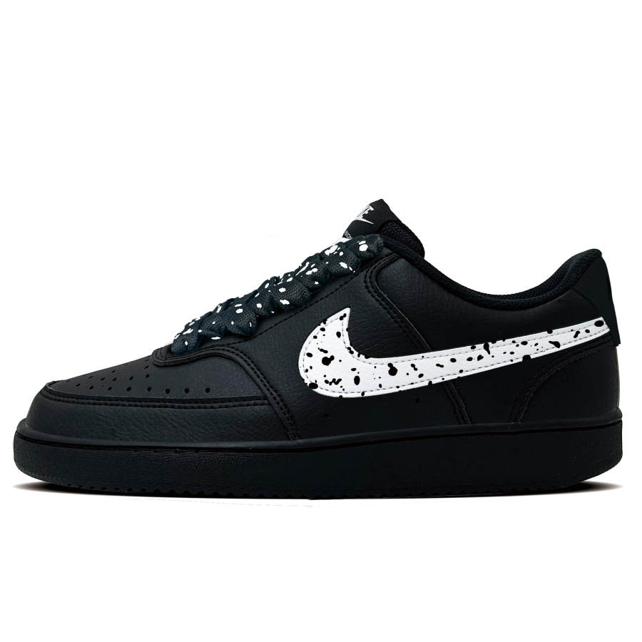 Nike Nike Court Vision 1 Noise Point Abrasion Resistant Abrasion Resistant Low top Skateboard Shoes Men's Black