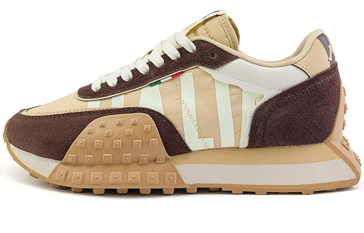 Kappa Vintage Textile, Synthetic Leather, Split Cow Leather Slip Resistant, Abrasion Resistant, Lightweight Low top