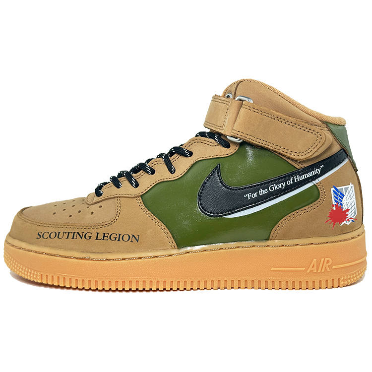Nike Nike Air Force Survey Corps, Wings Of Freedom Coverage Height Increasing Breathable Mid top Skateboard Shoes Unisex