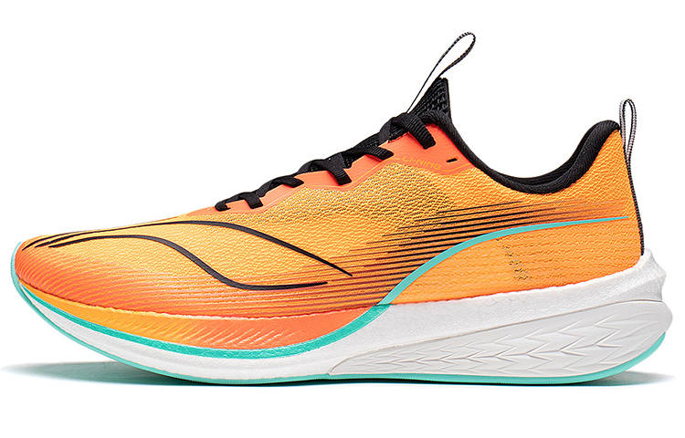 Li-Ning Li Ning Red Hare 6 Pro Cushioning Slip Resistant Abrasion Resistant Low top Running Shoes Men's Neon Bright Orange