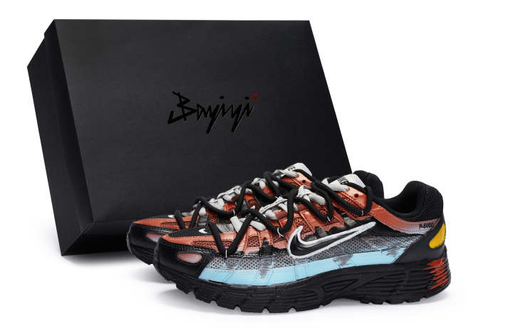 Nike Nike P 6000 Abrasion Resistant Abrasion Resistant Low top Running Shoes Unisex Orange Blue Black
