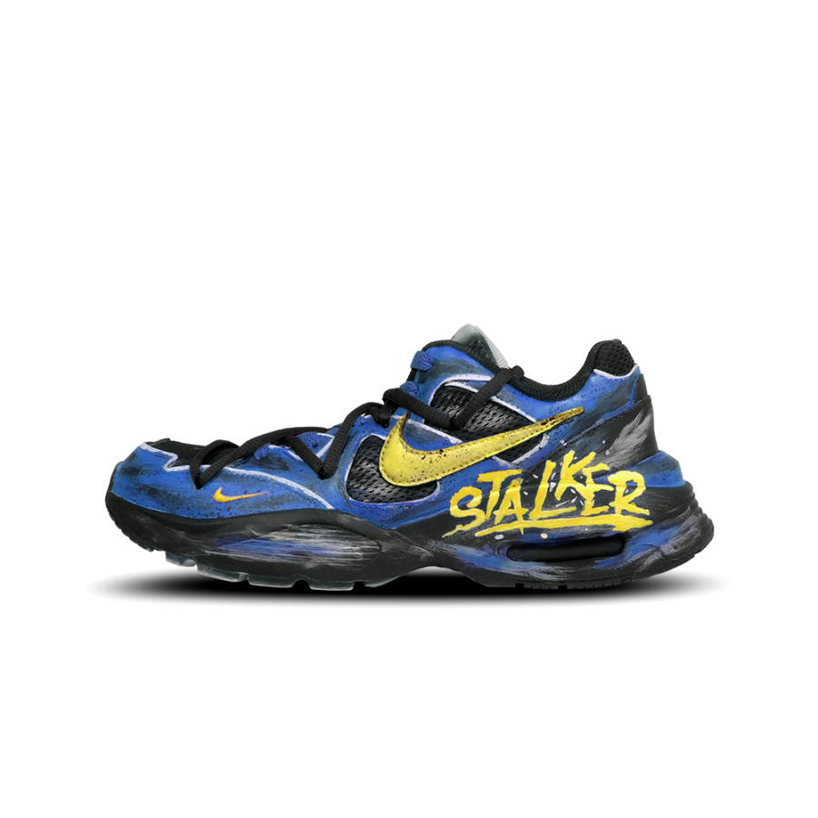 Nike Nike Air Max Fusion Slip Resistant Abrasion Resistant Low top Running Shoes Women's Royal Blue