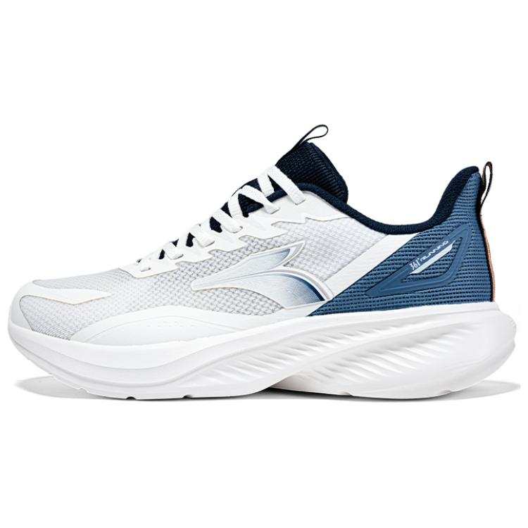 361° Comfortable And Breathable Slip Resistant Abrasion Resistant Low top Casual Running Shoes Men's White Blue