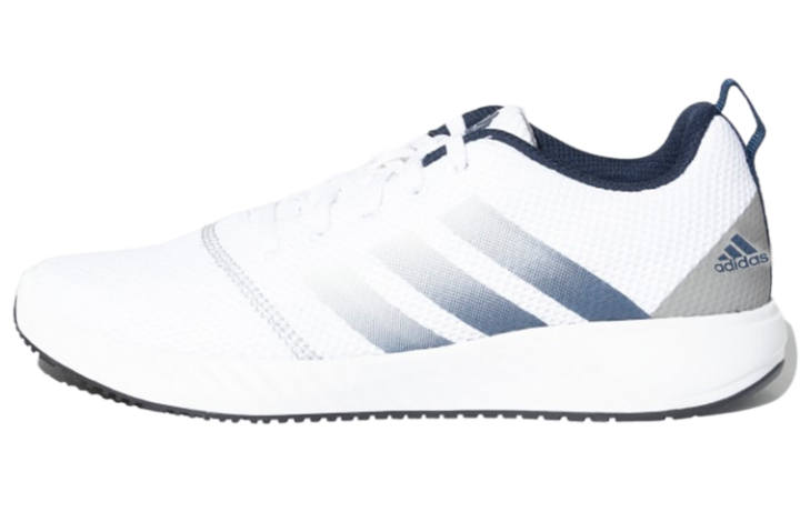 Adidas Adidas Herlz Comfortable Abrasion Resistant Breathable Low top Running Shoes Men's White Blue
