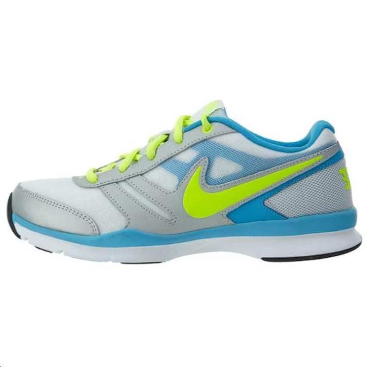 Nike Nike Total Core Tr 2 White Volt Metallic Platinum Vivid Blue Women's
