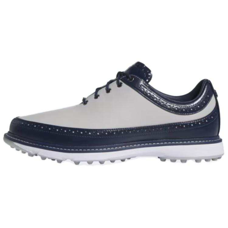 Adidas Adidas Modern Classic 80 Slip Resistant Abrasion Resistant Low top Golf Shoes Unisex Gray Blue