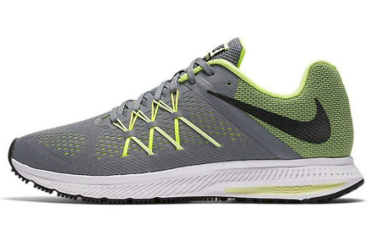 Nike Nike Zoom Winflo 3 Running Shoes Men's Low Top Gray/Yellow