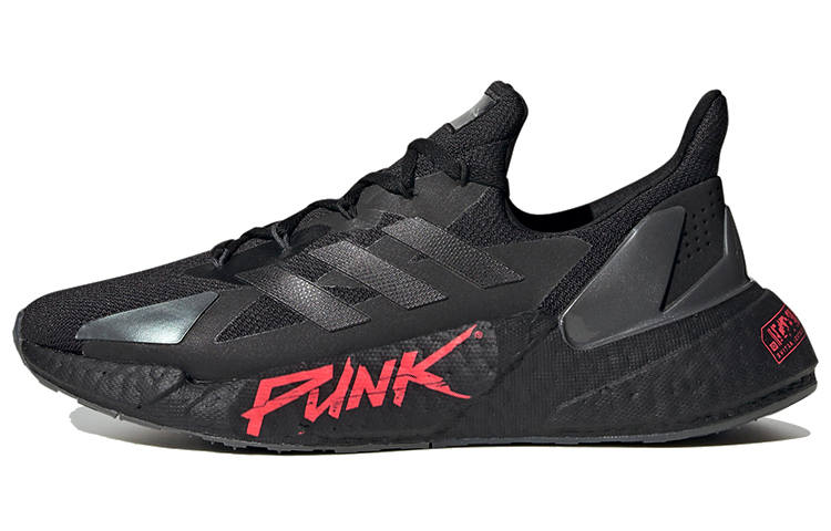 Adidas Cyberpunk 2077 x Adidas X9000l4 Fabric Breathable Low top BOOST Casual Running Shoes Unisex Black Red