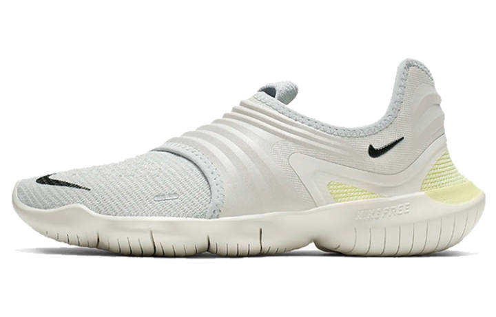 Nike Nike Free Rn Flyknit 3.0 Pure Platinum Luminous Green Women's