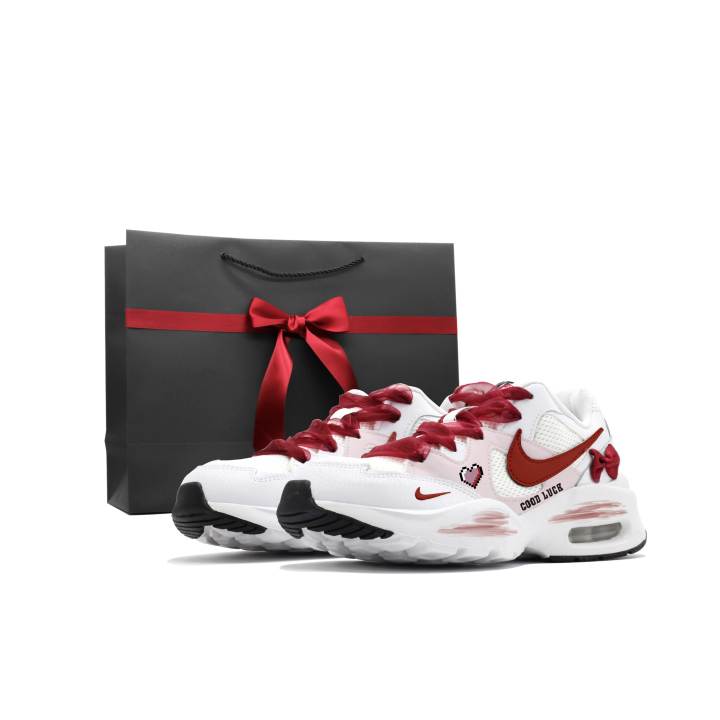 Nike Nike Air Max Fusion Low top Running Shoes Women's White Red