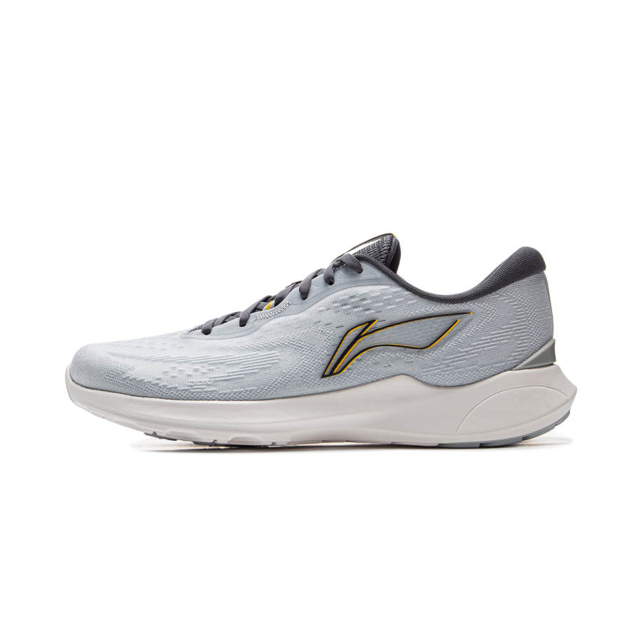 Li-Ning Li Ning Qingyi Cushioning Slip Resistant Abrasion Resistant Support Lightweight Low top Running Shoes Men's Dawn Gray