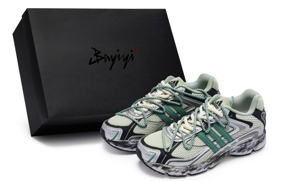 Adidas Originals Response Low top Casual Running Shoes Unisex Green Silver Black