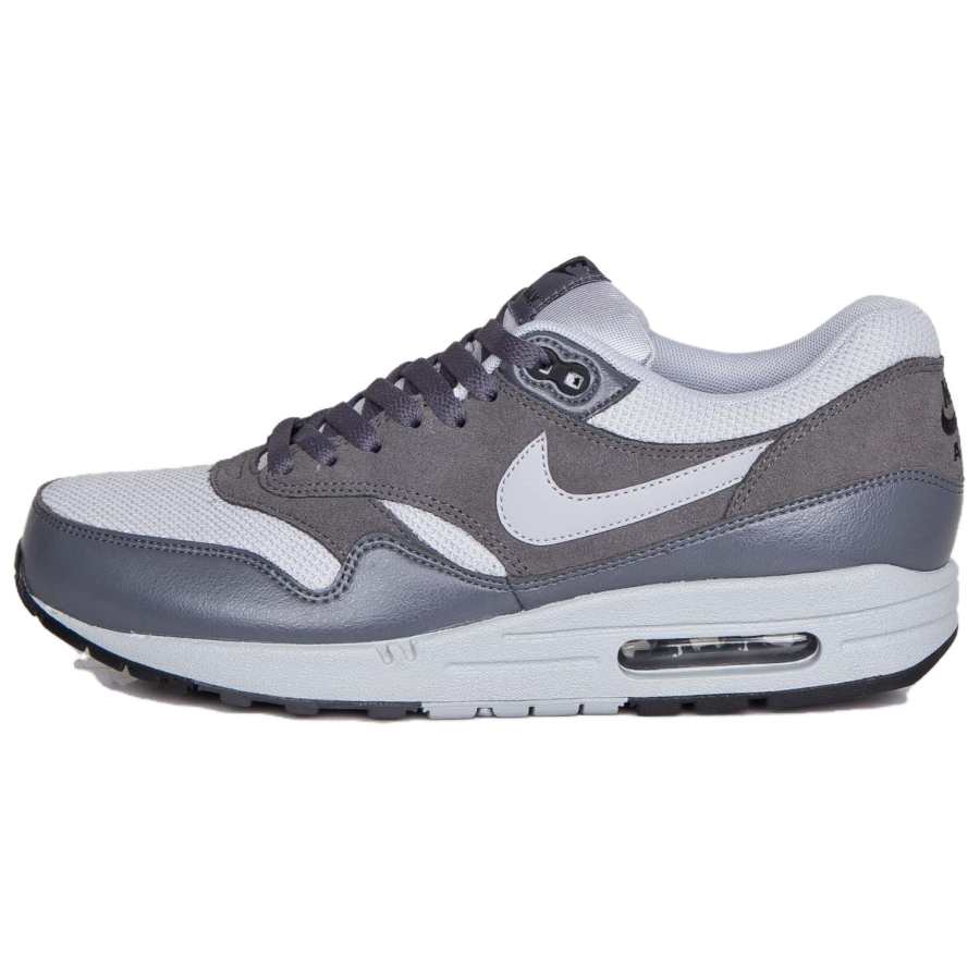 Nike Nike Air Max 1 Comfortable And Lightweight Low top Casual Shoes Men's Gray Silver