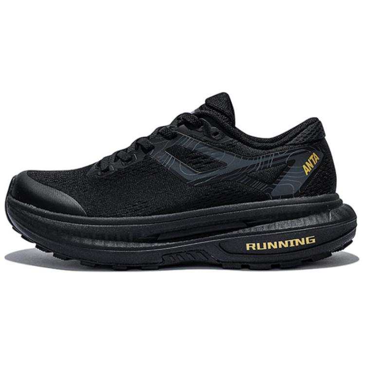 ANTA SUPERSTORE CHAOJIANTA Cushioning Slip Resistant Cushioning Slip Resistant Low top Running Shoes Men's Basic Black