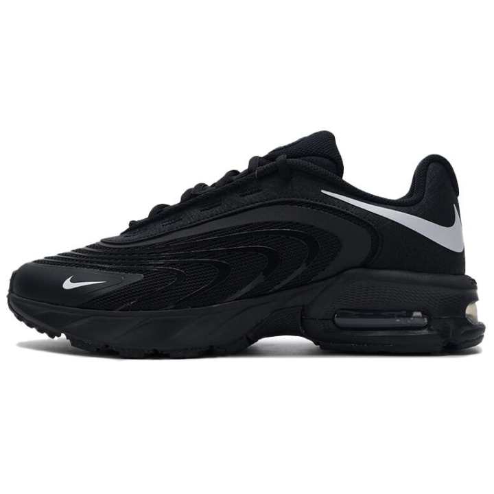 Nike Nike Air Max Fire Textile, Synthetic Leather Low top Casual Shoes Men's Black
