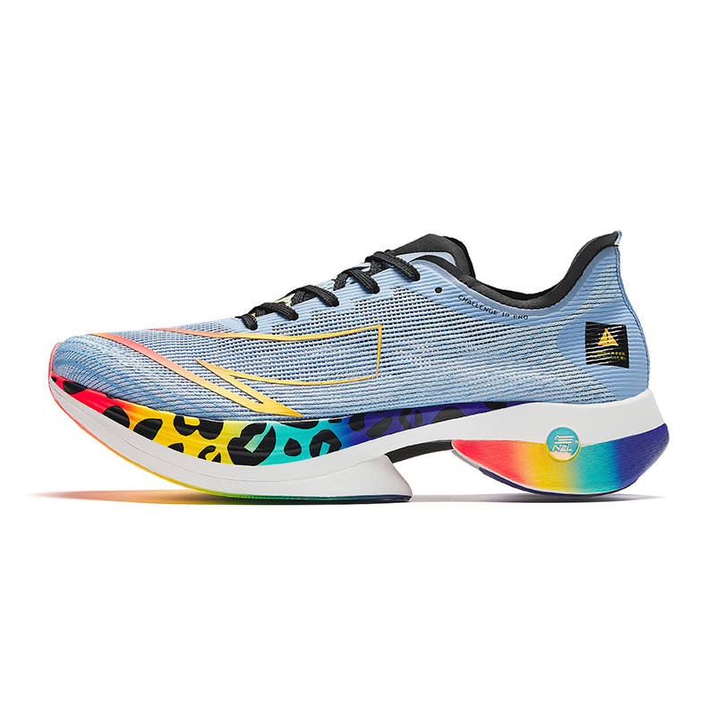 Anta C10 Pro Cushioning Slip Resistant Low top Running Shoes Men's Blue Orange