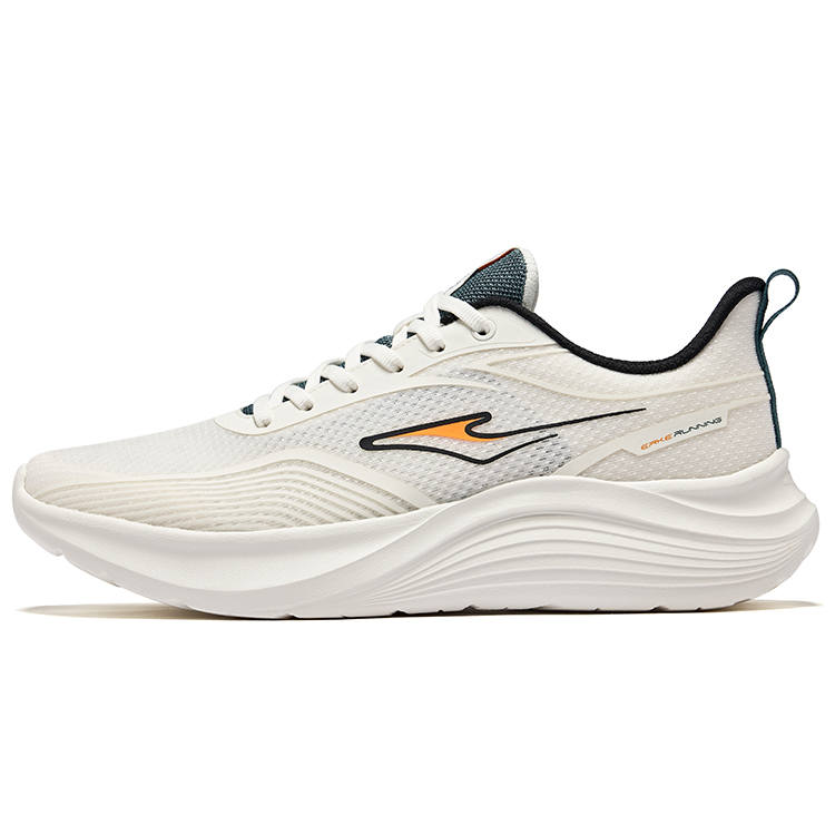 Erke Cushioning Abrasion Resistant Rebound Low top Casual Running Shoes Men's Microcrystal White Green
