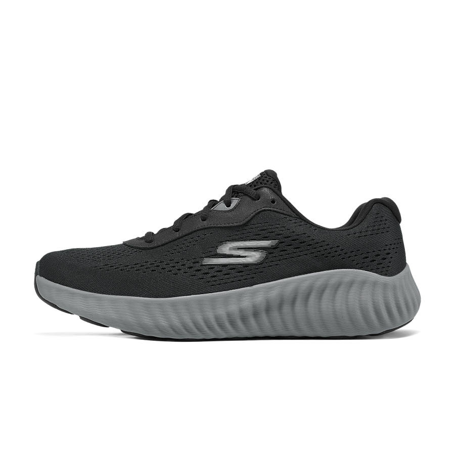 Skechers Cushioning Abrasion Resistant Low top Running Shoes Men's Black