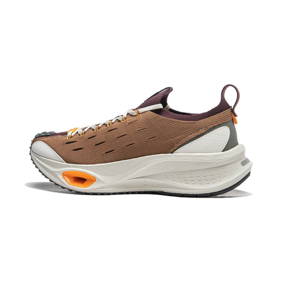 Li-Ning Li Ning Cushioning, Wear Resistant Low top Running Shoes Unisex Tan