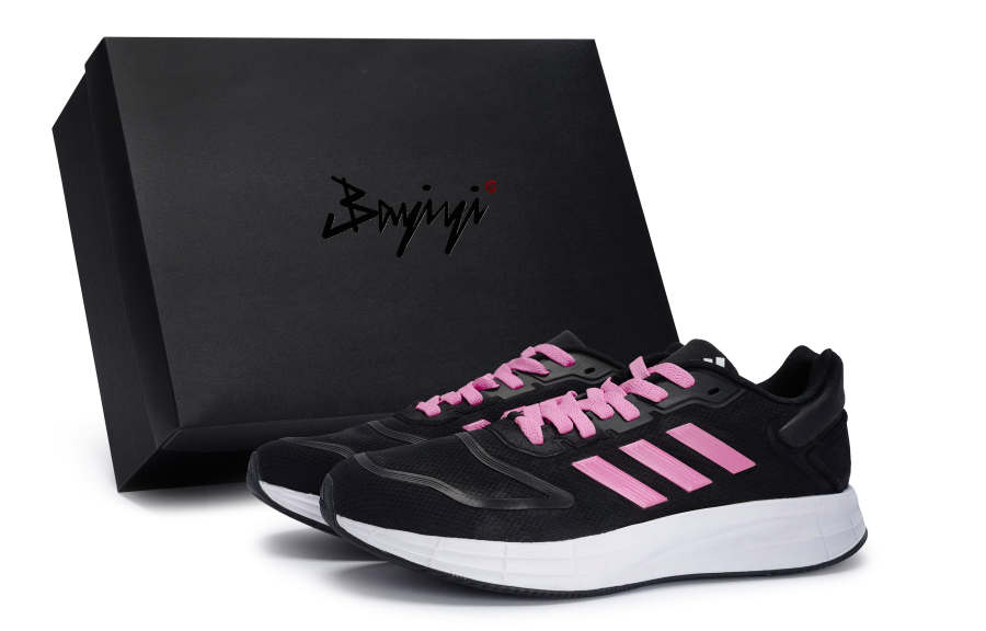 Adidas Adidas DURAMO LITE 2.0 Slip Resistant Abrasion Resistant Low top Running Shoes Women's Black Rose Red