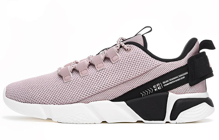 Erke Running Shoes Women's Low Top Mushroom Gray/Jet Black