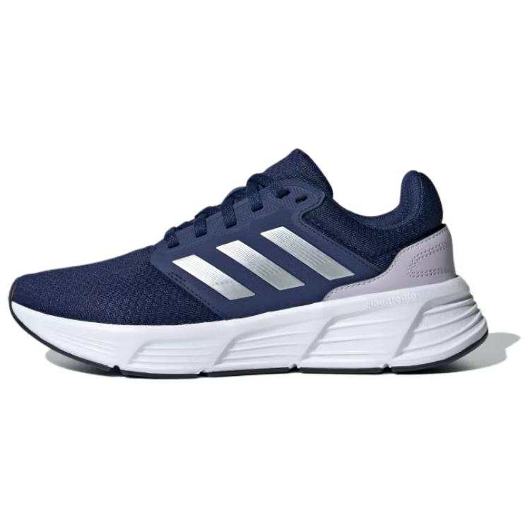 Adidas Adidas Galaxy 6 Slip Resistant Abrasion Resistant Low top Casual Running Shoes Women's Blue Silver
