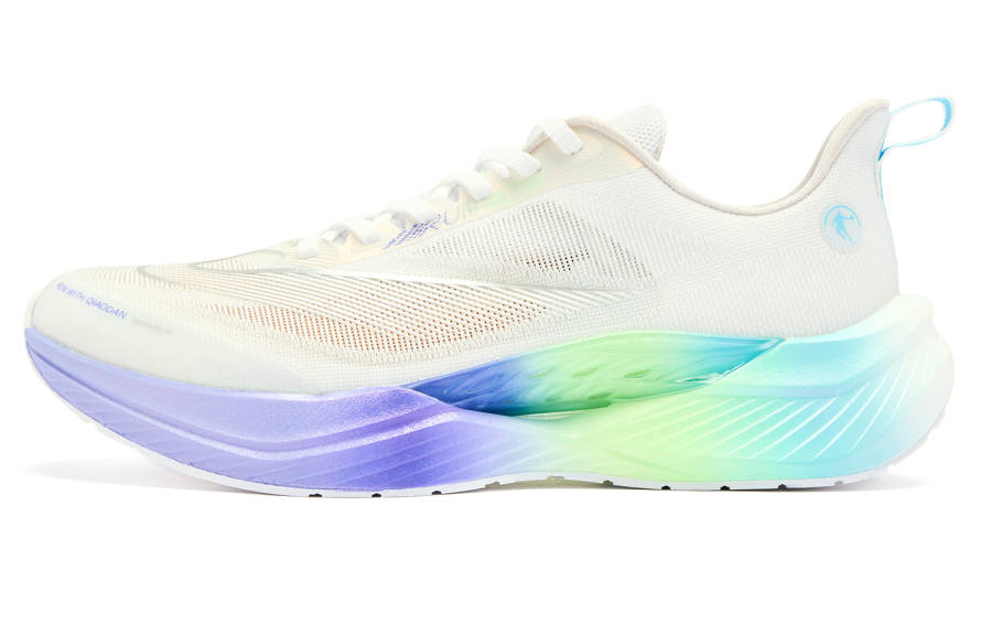 QIAODAN Flying Shadow TEAM3.0 Low top Q KUNGFU PRO Technology Training Running Shoes Men's White Purple
