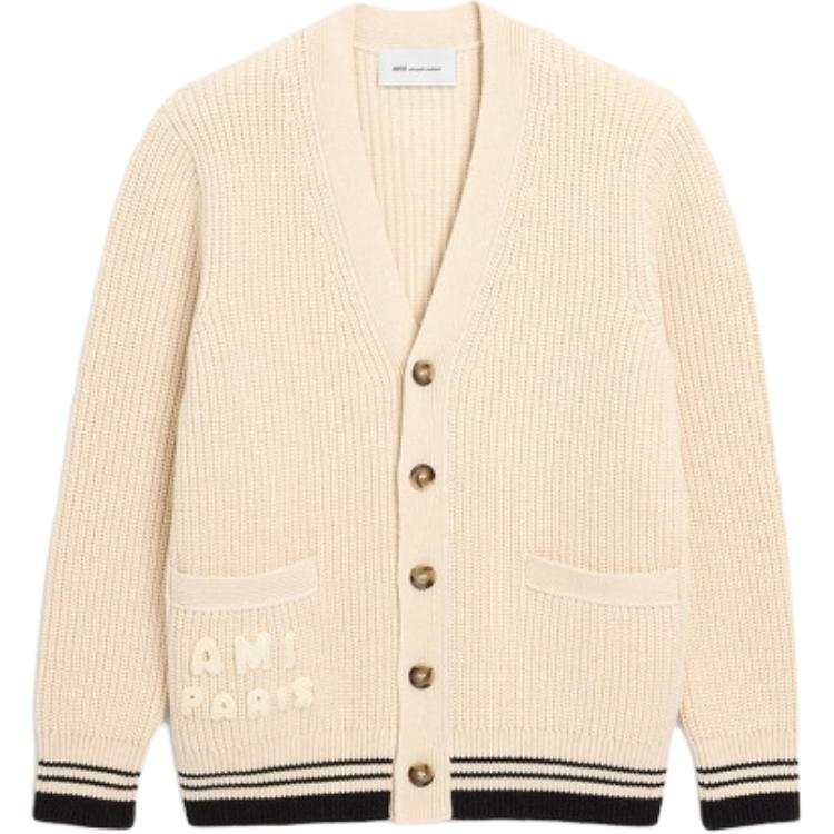 Amiparis College Ribbed Cardigan