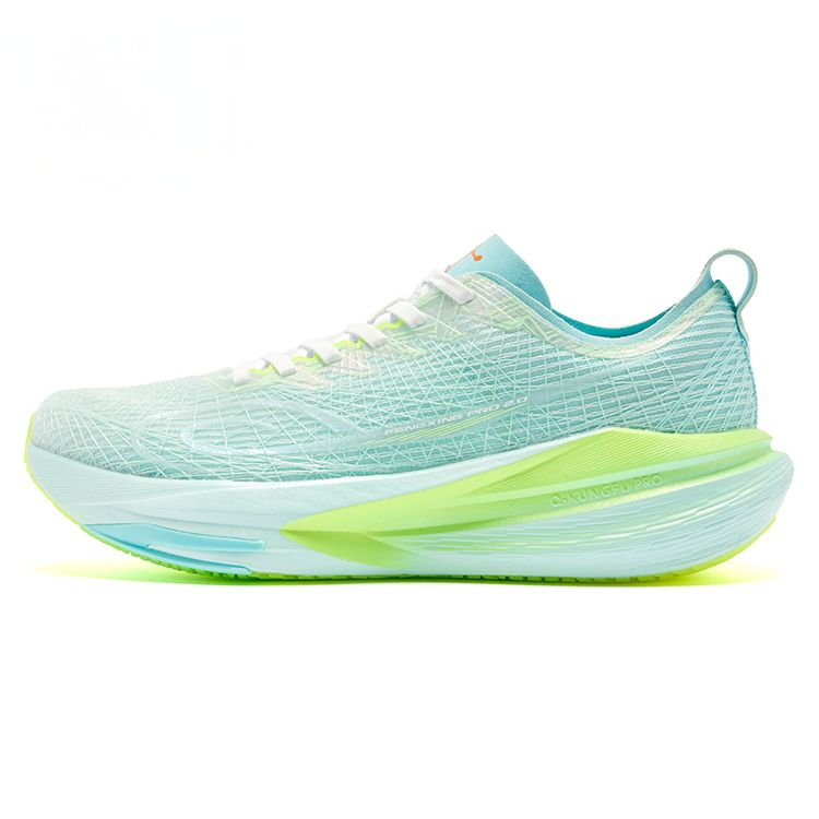 QIAODAN Cushioning Breathable Low top Physical Fitness Test & Exam Racing Running Shoes Men's Cyan